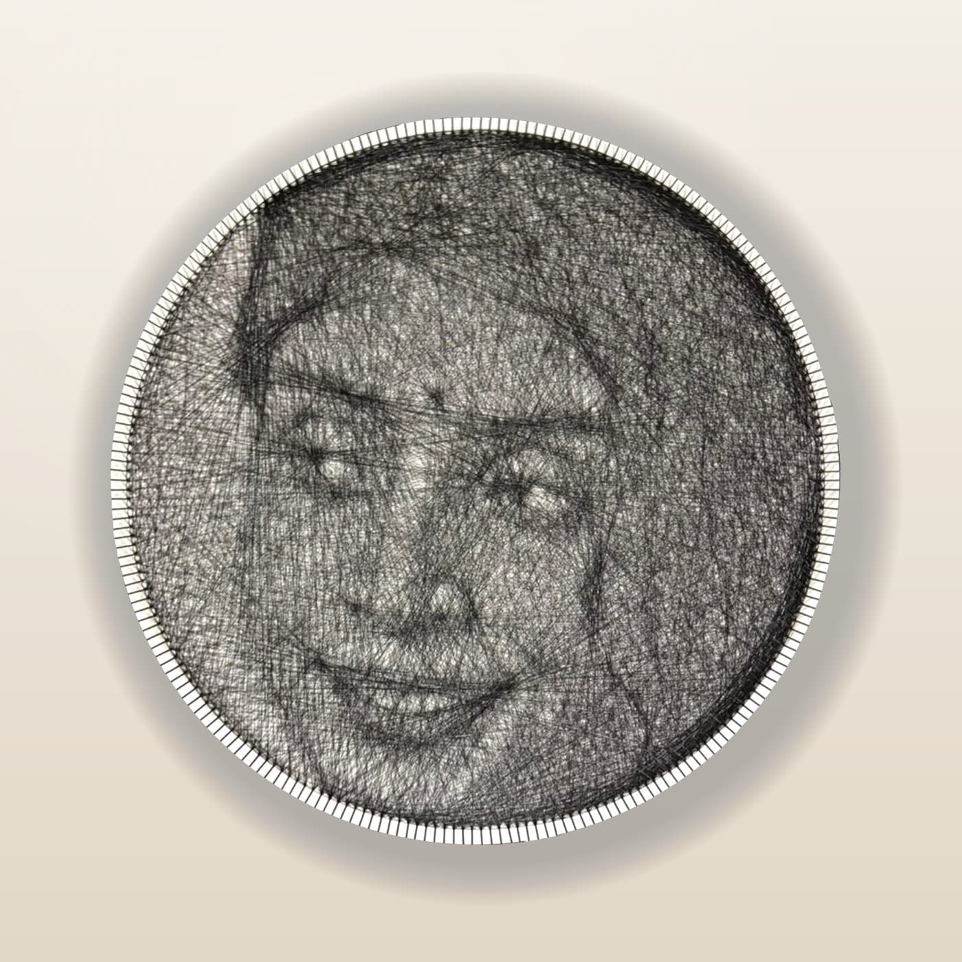 Single Face String Art Portrait, photo 4